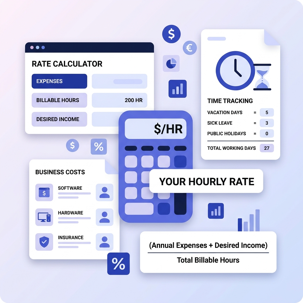 How to Calculate Your Freelance Hourly Rate (Formula + Calculator)