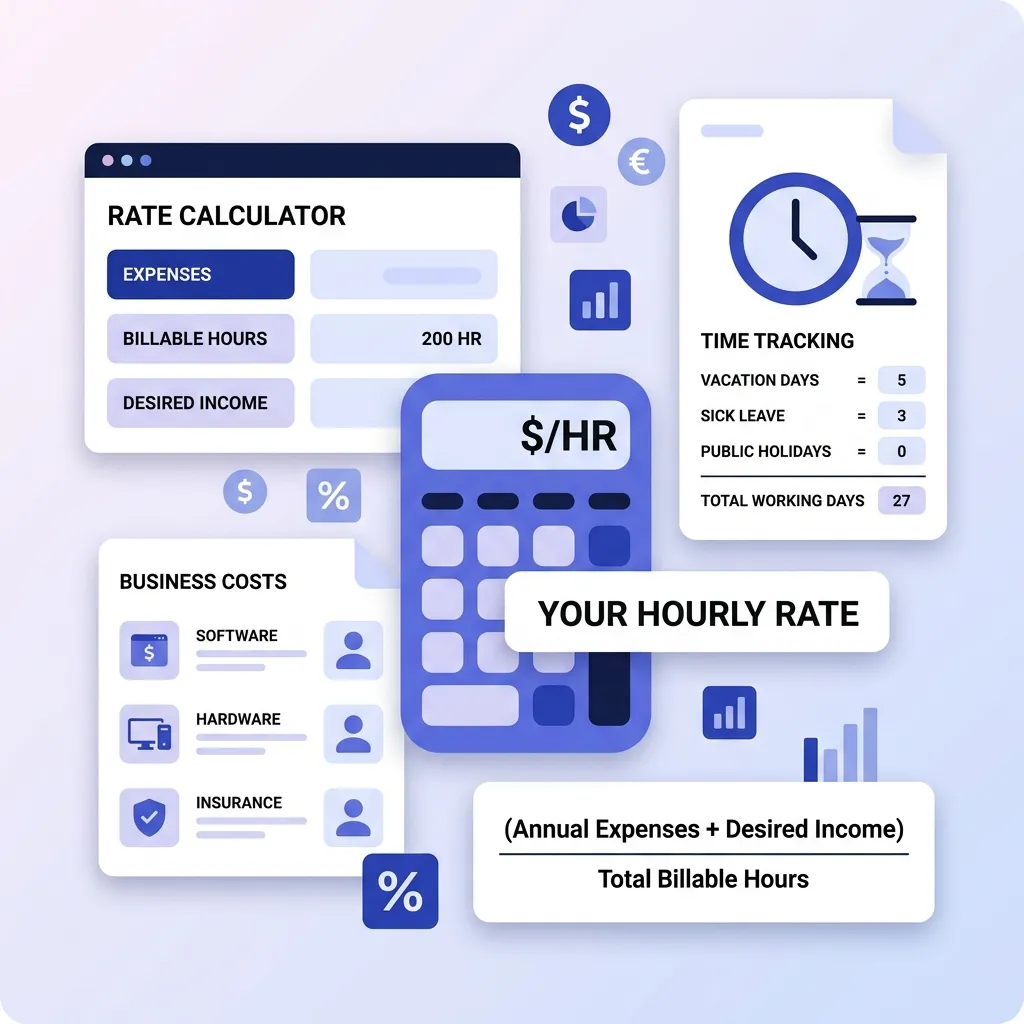 How to Calculate Your Freelance Hourly Rate (Formula + Calculator)